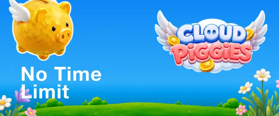 No time limit or session cap on the Cloud Piggies demo
